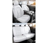 NOBQUA Car Seat Covers Premium Waterproof Leather Cushion, Universal Accessories Fit SUV Truck Sedan, Automotive Vehicle Auto Interior Protector Full Set, 5 Seat Front and Rear Car Seat Cover Sets