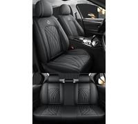 NOBQUA Leather Car Seat Covers Full Set for 5 Seats - Fits BMW 1/2/3/4/5/6/7/8 Series - Waterproof, Anti-Slip - Universal Fit for Most Cars & SUVs