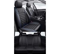 NOBQUA Leather Car Seat Covers Full Set for 5 Seats - Fits BMW 1/2/3/4/5/6/7/8 Series - Waterproof, Anti-Slip - Universal Fit for Most Cars & SUVs