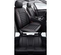NOBQUA Leather Car Seat Covers Full Set for 5 Seats - Fits Dacia Duster Sandero Logan - Waterproof, Anti-Slip - Universal Fit for Most Cars & SUVs