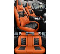NOBQUA Leather Car Seat Covers Full Set for 5 Seats - Fits Ford Galaxy EcoSport S-Max - Waterproof, Anti-Slip - Universal Fit for Most Cars & SUVs