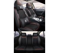 NOBQUA Leather Car Seat Covers Full Set for 5 Seats - Fits Ford Puma Focus Fiesta Kuga(Escape) Mondeo - Waterproof, Anti-Slip - Universal Fit for Most Cars & SUVs