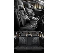 NOBQUA Leather Car Seat Covers Full Set for 5 Seats - Fits Ford Puma Focus Fiesta Kuga(Escape) Mondeo - Waterproof, Anti-Slip - Universal Fit for Most Cars & SUVs