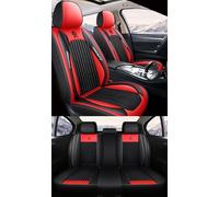 NOBQUA Leather Car Seat Covers Full Set for 5 Seats - Fits Hyundai Tucson i30 Kona i20 Santa Fe Elantra Bayon Ioniq - Waterproof, Anti-Slip - Universal Fit for Most Cars & SUVs