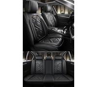 NOBQUA Leather Car Seat Covers Full Set for 5 Seats - Fits Hyundai Tucson i30 Kona i20 Santa Fe Elantra Bayon Ioniq - Waterproof, Anti-Slip - Universal Fit for Most Cars & SUVs