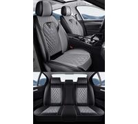 NOBQUA Leather Car Seat Covers Full Set for 5 Seats - Fits Mazda CX-5 CX-30 MX-5 Mazda2 Mazda3 Mazda6 - Waterproof, Anti-Slip - Universal Fit for Most Cars & SUVs