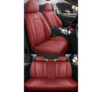 NOBQUA Leather Car Seat Covers Full Set for 5 Seats - Fits Mitsubishi Outlander ASX Eclipse Cross - Waterproof, Anti-Slip - Universal Fit for Most Cars & SUVs