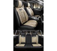 NOBQUA Leather Car Seat Covers Full Set for 5 Seats - Fits Nissan Qashqai Juke X-Trail/Rogue Micra - Waterproof, Anti-Slip - Universal Fit for Most Cars & SUVs