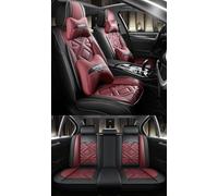 NOBQUA Leather Car Seat Covers Full Set for 5 Seats - Fits Nissan Qashqai Juke X-Trail/Rogue Micra - Waterproof, Anti-Slip - Universal Fit for Most Cars & SUVs