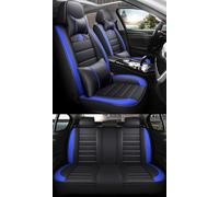 NOBQUA Leather Car Seat Covers Full Set for 5 Seats - Fits Porsche Macan Cayenne Panamera - Waterproof, Anti-Slip - Universal Fit for Most Cars & SUVs