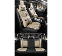 NOBQUA Leather Car Seat Covers Full Set for 5 Seats - Fits Range Rover Velar Evoque Sport/Discovery Sport Defender - Waterproof, Anti-Slip - Universal Fit for Most Cars & SUVs