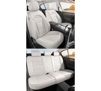 NOBQUA Leather Car Seat Covers Full Set for 5 Seats - Fits Seat Leon Ibiza Arona Ateca - Waterproof, Anti-Slip - Universal Fit for Most Cars & SUVs