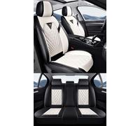 NOBQUA Leather Car Seat Covers Full Set for 5 Seats - Fits Seat Leon Ibiza Arona Ateca - Waterproof, Anti-Slip - Universal Fit for Most Cars & SUVs