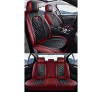 NOBQUA Leather Car Seat Covers Full Set for 5 Seats - Fits Vauxhall Corsa Astra Insignia Mokka Crossland - Waterproof, Anti-Slip - Universal Fit for Most Cars & SUVs