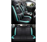 NOBQUA Leather Car Seat Covers Full Set for 5 Seats - Fits Volkswagen VW Golf Sportsvan Passat CC Beetle Scirocco - Waterproof, Anti-Slip - Universal Fit for Most Cars & SUVs