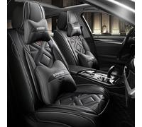 NOBQUA Luxury Leather Car Seat Covers - Universal Fit for All Vehicles - Waterproof and Stylish Car Seat Protectors, Easy to Clean