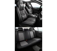 NOBQUA Universal PU Leather Car Seat Covers for 5 Seats - Waterproof, Scratch-Resistant, Breathable, Anti-Slip, Easy to Clean - Fit for SUV, Truck, Saloon, Van - Car Seat Protector Set