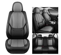 NOBQUA Universal PU Leather Car Seat Covers for 5 Seats - Waterproof, Scratch-Resistant, Breathable, Anti-Slip, Easy to Clean - Fit for SUV, Truck, Saloon, Van - Car Seat Protector Set