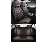 NOBQUA Universal PU Leather Car Seat Covers for 5 Seats - Waterproof, Scratch-Resistant, Breathable, Anti-Slip, Easy to Clean - Fit for SUV, Truck, Saloon, Van - Car Seat Protector Set