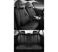 NOBQUA Universal PU Leather Car Seat Covers for 5 Seats - Waterproof, Scratch-Resistant, Breathable, Anti-Slip, Easy to Clean - Fit for SUV, Truck, Saloon, Van - Car Seat Protector Set