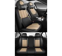 NOBQUA Universal PU Leather Car Seat Covers for 5 Seats - Waterproof, Scratch-Resistant, Breathable, Anti-Slip, Easy to Clean - Fit for SUV, Truck, Saloon, Van - Car Seat Protector Set