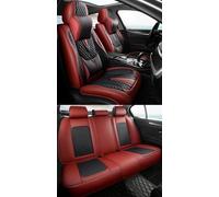 NOBQUA Universal PU Leather Car Seat Covers for 5 Seats - Waterproof, Scratch-Resistant, Breathable, Anti-Slip, Easy to Clean - Fit for SUV, Truck, Saloon, Van - Car Seat Protector Set