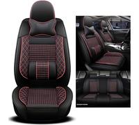 NOBQUA Universal PU Leather Car Seat Covers for 5 Seats - Waterproof, Scratch-Resistant, Breathable, Anti-Slip, Easy to Clean - Fit for SUV, Truck, Saloon, Van - Car Seat Protector Set