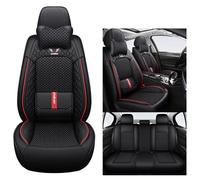 NOBQUA Universal PU Leather Car Seat Covers for 5 Seats - Waterproof, Scratch-Resistant, Breathable, Anti-Slip, Easy to Clean - Fit for SUV, Truck, Saloon, Van - Car Seat Protector Set