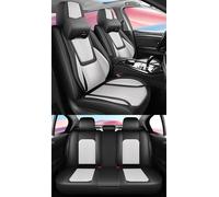 NOBQUA Universal PU Leather Car Seat Covers for 5 Seats - Waterproof, Scratch-Resistant, Breathable, Anti-Slip, Easy to Clean - Fit for SUV, Truck, Saloon, Van - Car Seat Protector Set