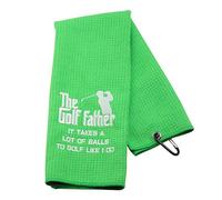 NOBRANDS Funny Golf Towel Gift The Golf Father It Takes A Lot Of Balls To Golf Like I Do Father's Day Birthday (THE GOLF FATHER EU)