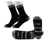 NOBRANDS PYOUL 2 Pairs Essential Worker Socks Nurse Doctor Gift I Am Freaking Essential Socks (Freaking Essential)