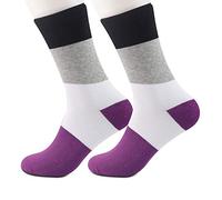 NOBRANDS PYOUL Asexual Pride Flag Socks Ace Socks Asexual Clothing (Asexual 1.0 1 pair)