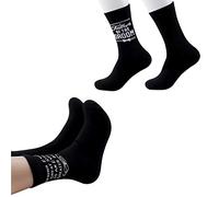NOBRANDS Wedding Gift For Groom's Dad Father Of The Groom Behind Every Great Son Is An Even Greater Dad Wedding Day Socks (Greater Dad EU)