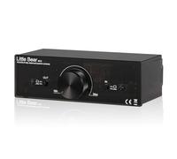 Nobsound Little Bear MC2 Mini Fully-balanced/Single-ended Passive Preamp; Hi-Fi Pre-amplifier; XLR/RCA Volume Controller for Active Monitor Speakers (Black)