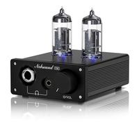 Nobsound P32 Tube Headphone Amplifier: 1000mW HiFi Desktop Preamp for 24-600Ω Headphones & Home Amps Speakers, 3.5mm/6.35mm Jacks, Swappable Tube & Op-Amp