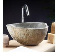 Nobu - River stone hand basin Grey