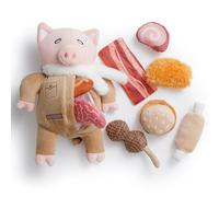 Nocciola 9 in 1 Squeaky Pig Dog Toys, Interactive Puzzle Toy for Cognitive Training, Intelligence Dog Enrichment Toys For Mental Stimulating, Plush Hide and S og Toys for Small Medium Dog Gifts