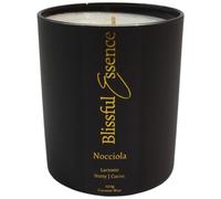 Nocciola - Chocolate Hazelnut, 65hr Long Burning Scented Candles | Large Black Candle Jar, 250g, Handmade UK