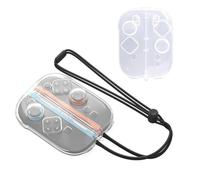 Nocessary Storage Case for Joy-Con 2, Clear Transparent Handle Protective Box Integrated Flip Design, Dustproof, Shockproof, with Strap Hole, Exclusively for Switch 2 Joy-Cons, Gamer Gifts