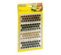 NOCH 07006 Grass Tufts In Four Colors Dark Green, Medium Green, Beige And Brown