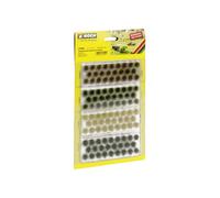NOCH 07009 Grass Tufts In Four Colors Dark Green, Medium Green, Brown And Beige