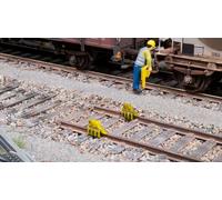 NOCH® 1:160 N Track Gauge Hand Coloured 10 Pieces for Realistic Track Connections