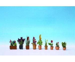Noch 14012 - Pre-Painted Plants in Pots Scenic Item 1/87th H0/00 Gauge 2nd Post