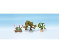 NOCH 14020 HO Scale Assorted Plants For Decorating Squares And Streets Pcs. 3
