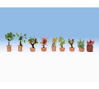 NOCH 14082 Scale N Pots With Plants and Flowers for Decor King Gardens (Pieces 9