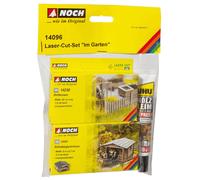 Noch 14096 IN The Garden Set With Adhesive Lacer-Cut Kit Ho New