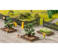 NOCH Flower Island with Laser Cut Technology, 2 x 4.5 x 3 cm for H0 Model Railway, Provides Vibrant Flair