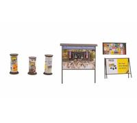 NOCH 14217 Advertising Columns & Billboards Laser Cut Minis Kit