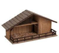 Noch Christmas Market Crib with Figures in Wood Look