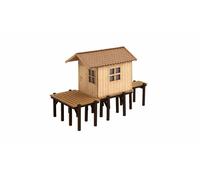 14691 Noch N wooden fishing station kit laser cut scale 1:160